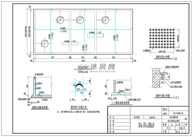 污水处理站局部大样图