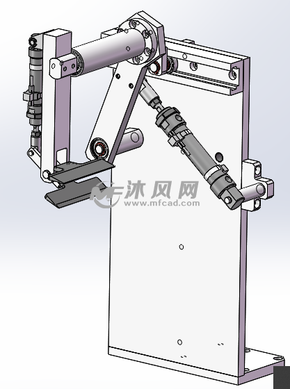 取放袋机械手连杆方式
