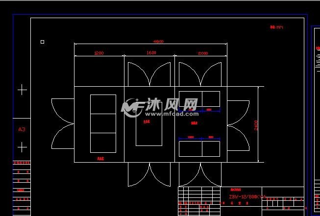 zbw-800箱式变电站系统图及平面布置