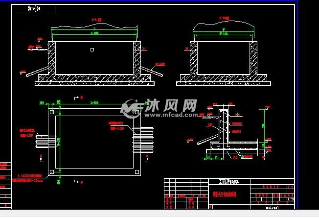 3-4m预装箱变基础及接地网安装图