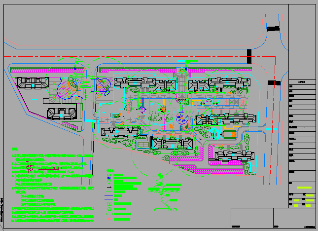 都市春天居住小区园林景观绿化施工图