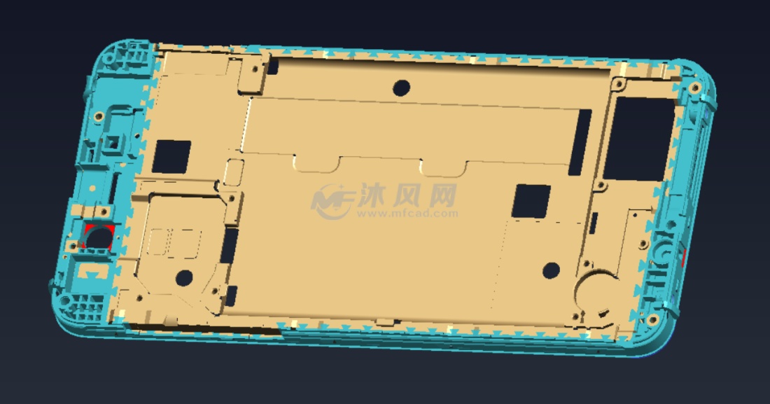 前壳套啤锌合金,后壳是铝合金的,大家可用来学习手机结构时使用,欢迎