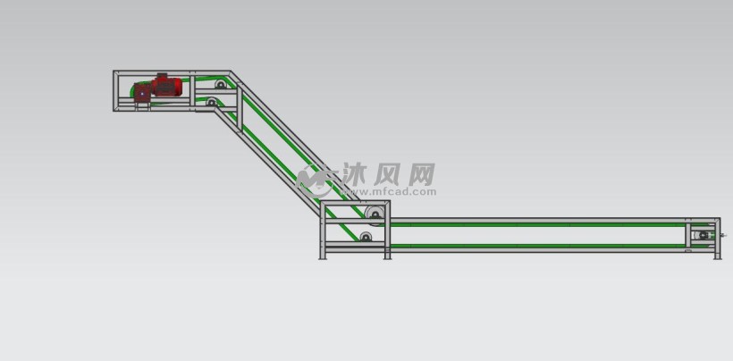 爬坡输送带模型sw图