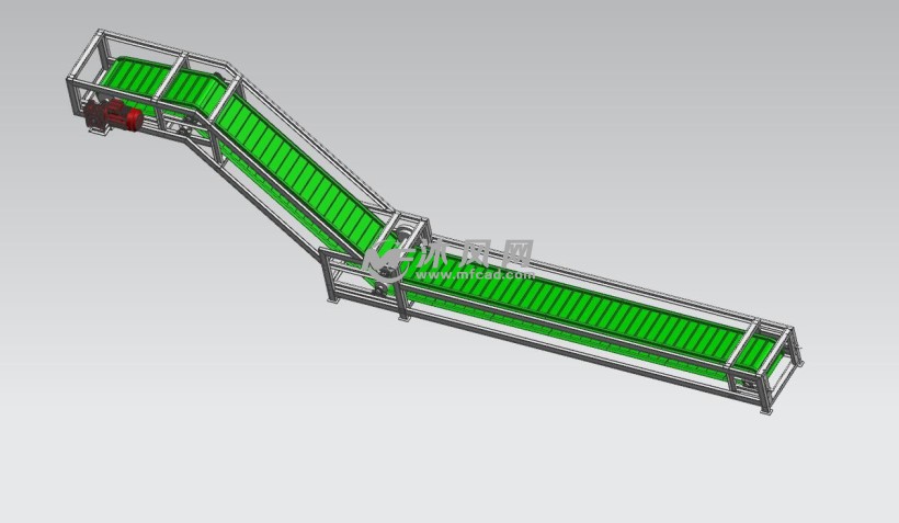 爬坡输送带模型sw图