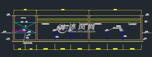 处理装置uasb池及水解酸化池工艺设计详图,图纸内容主要包括总平面图