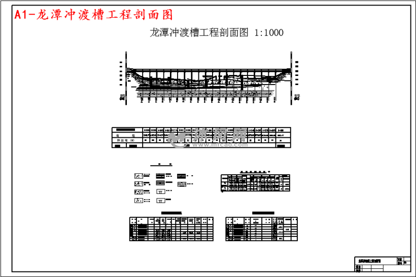 龙潭冲渡槽矩形槽身排架支撑设计- 设计方案图纸