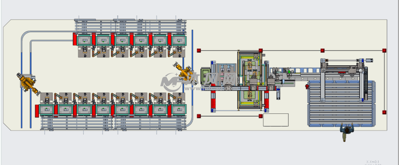 机器人自动化生产线 - 输送和提升设备图纸 - 沐风网