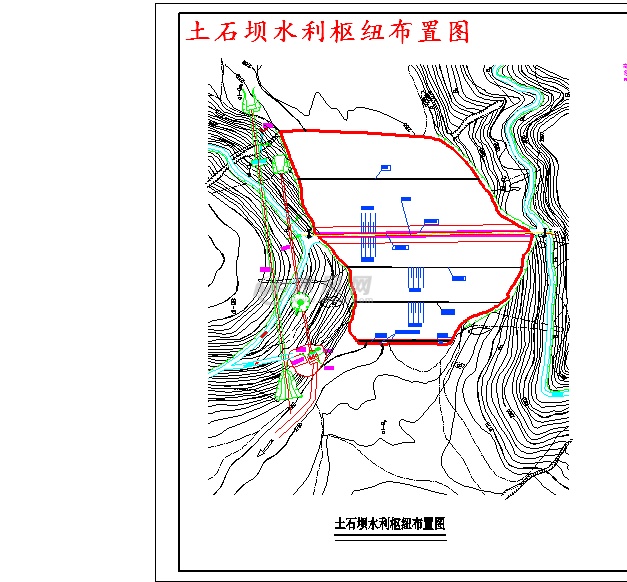 某江水利枢纽心墙土石坝设计