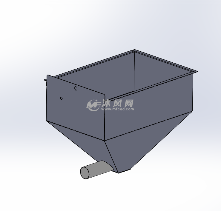 破碎机收料斗 输送和提升设备图纸 沐风网