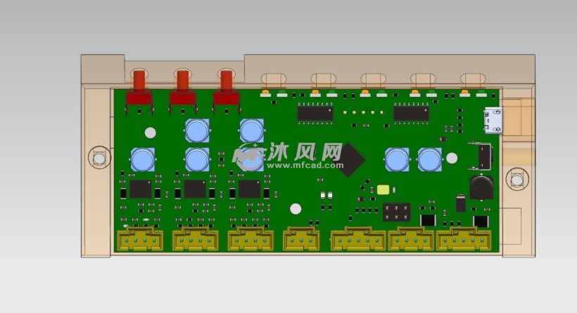 玩具车电路板设计 电子电工图纸 沐风网