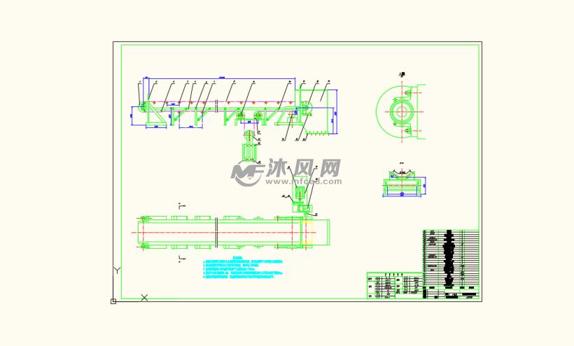 胶带输送机胶带纵向撕裂检测系统设计- 设计方案图纸
