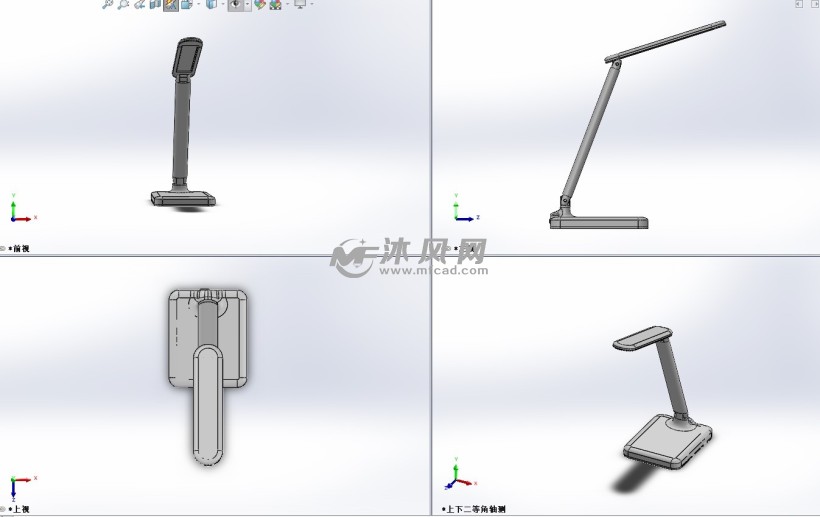 折叠台灯模型3d