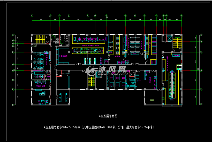 其它商业综合建筑图纸          此图纸为医疗器械公司平面设计图