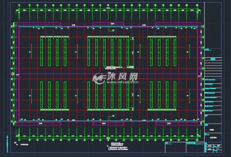 一份某大学体育运动场建筑设计图,图纸主要包括:运动场二期一层平面图