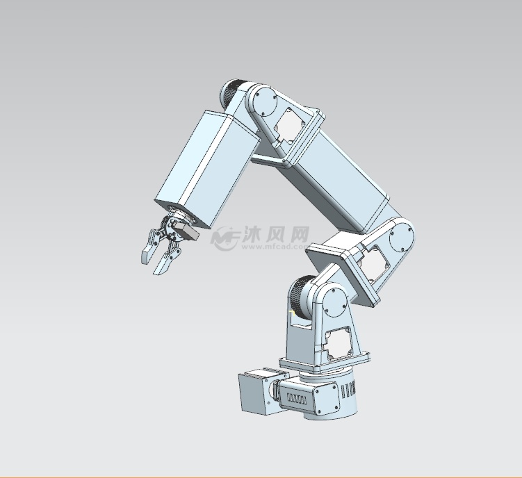 桌面六轴机械臂结构设计