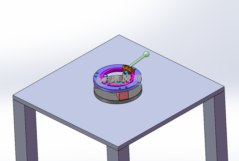 模型库 零部件模型 夹具          本圆形夹具设计,为了是圆形的物件