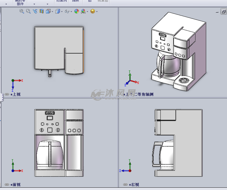 咖啡机3d设计模型