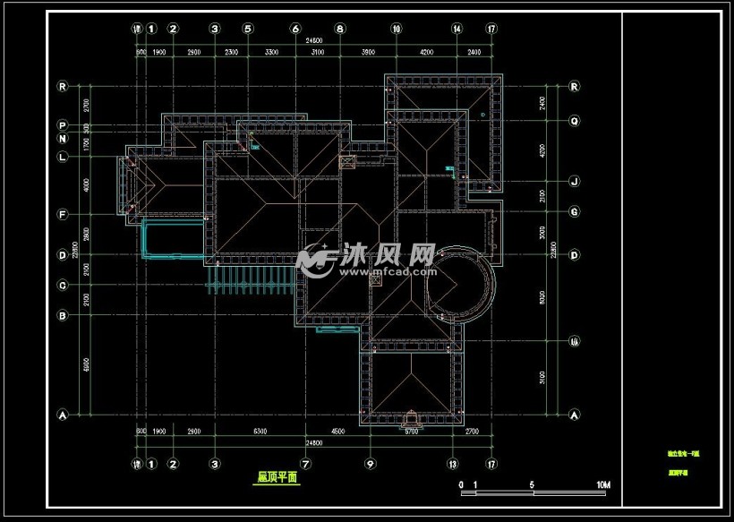 屋顶平面图