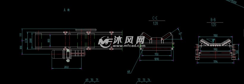 dsj80皮带机 输送和提升设备图纸 沐风网