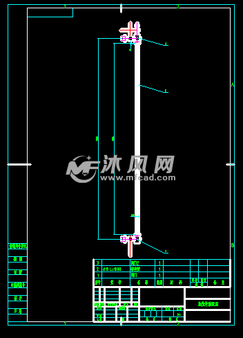 液位计装配是cad制作的一套图纸,用来指导安装液位计的一套