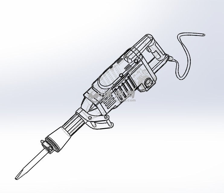 冲击电锤模型图纸