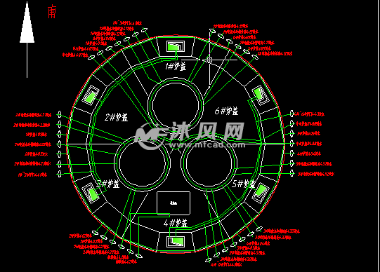 33000kva密闭电石炉水路图