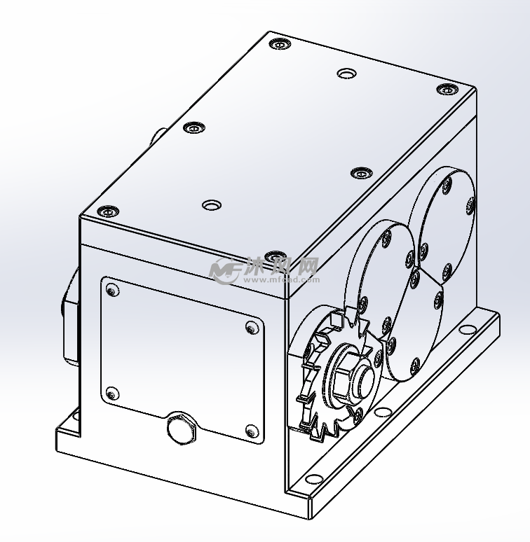 减速箱三维设计
