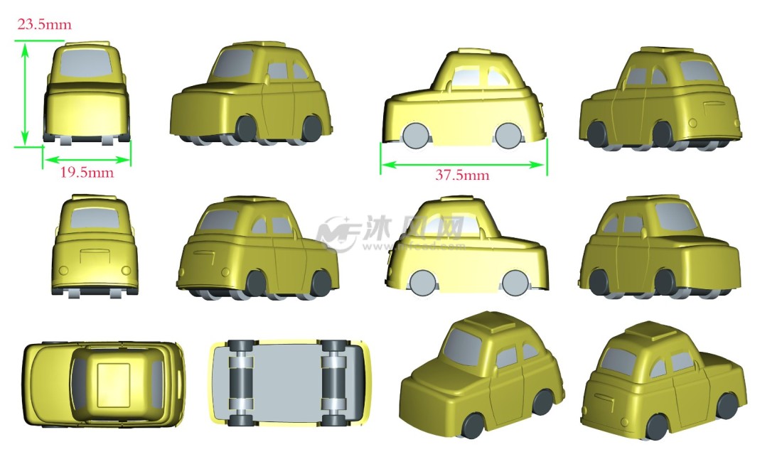 儿童玩具车3d