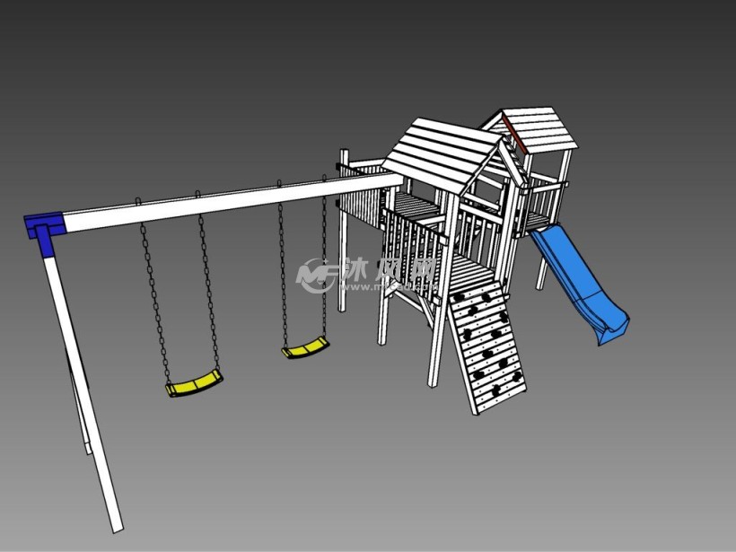 儿童玩耍滑滑梯设计模型