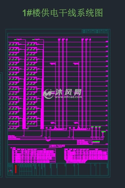 模型库 cad建筑图纸 电气工程 住宅建筑电气cad         大型住宅小区