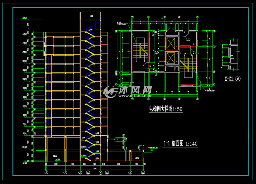 教学楼剖面图