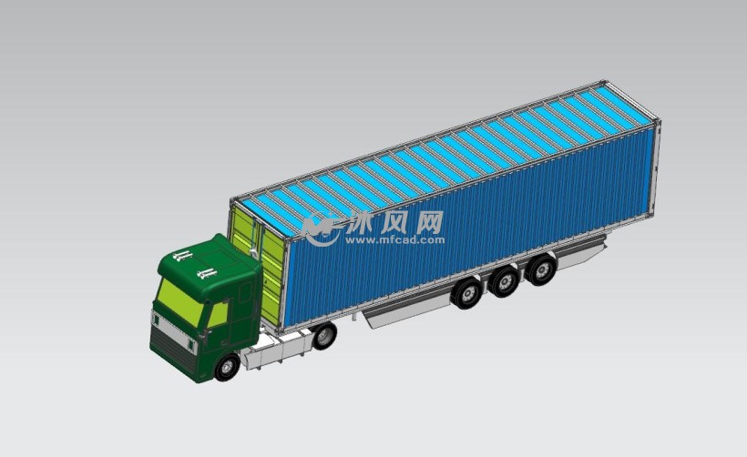 集装箱物流车 专用车图纸 沐风网