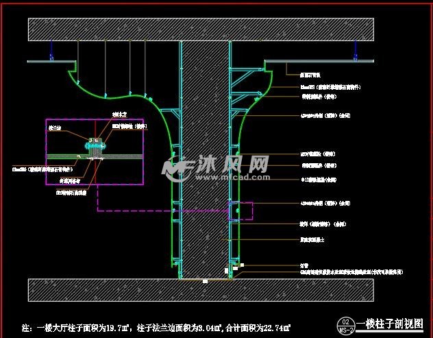 酒店grg安装cad图纸