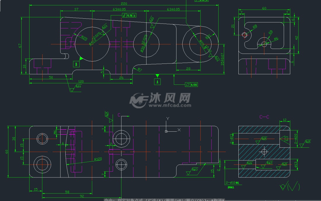 ca6140车床Φ6和m6孔加工钻床夹具