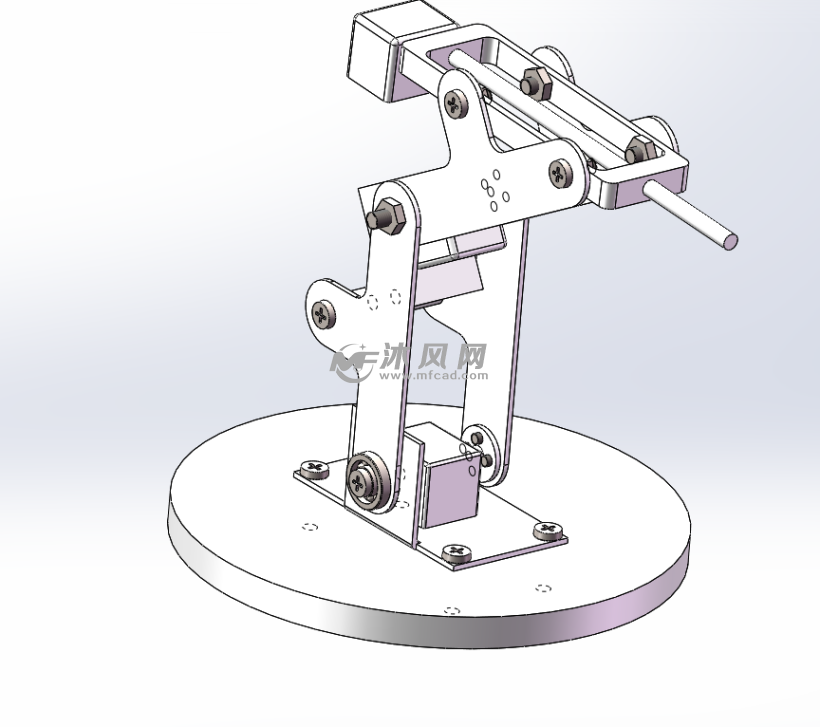 简单的机械臂样图 - 机器人模型图纸 - 沐风网
