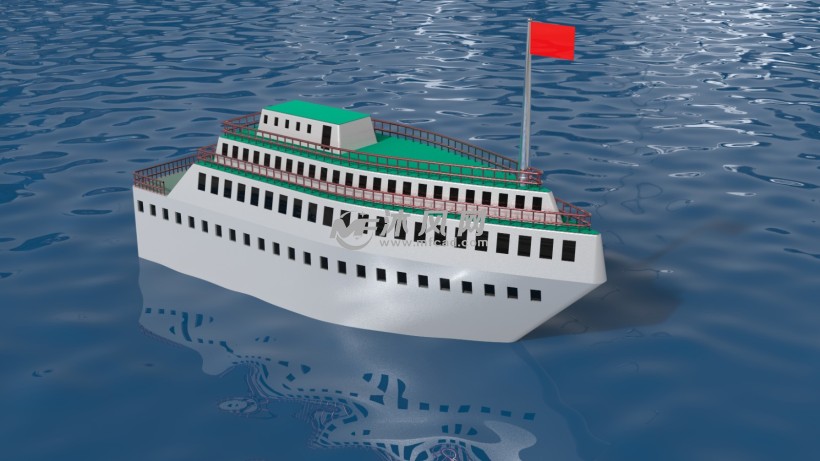 邮轮游艇汽艇3d模型