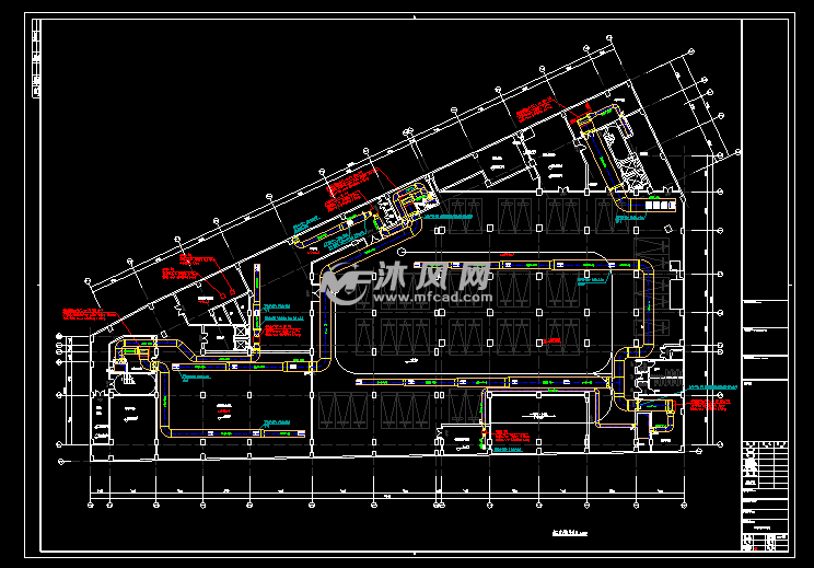 公共停车场暖通图纸