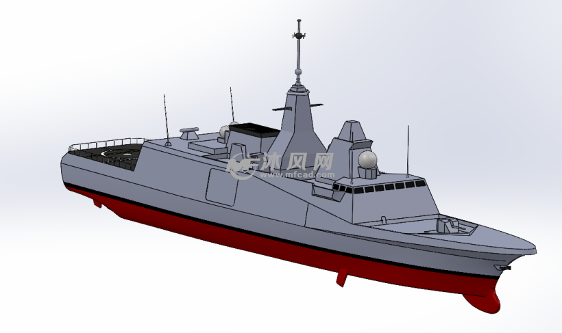护卫舰模型样图