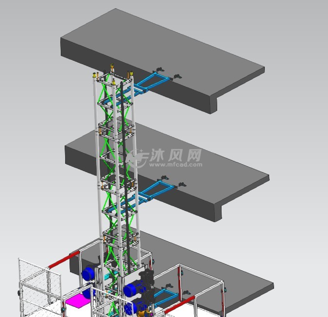 施工电梯3d模型