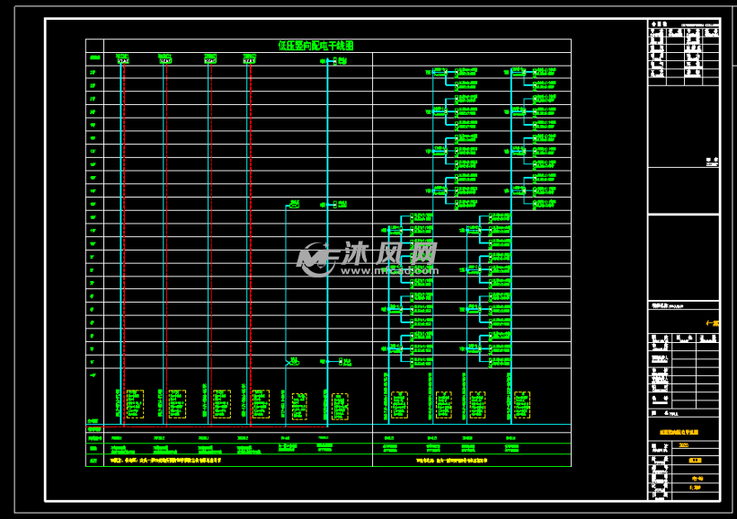 大数据园区住宅楼电气施工图- 电气工程图纸 - 沐风网