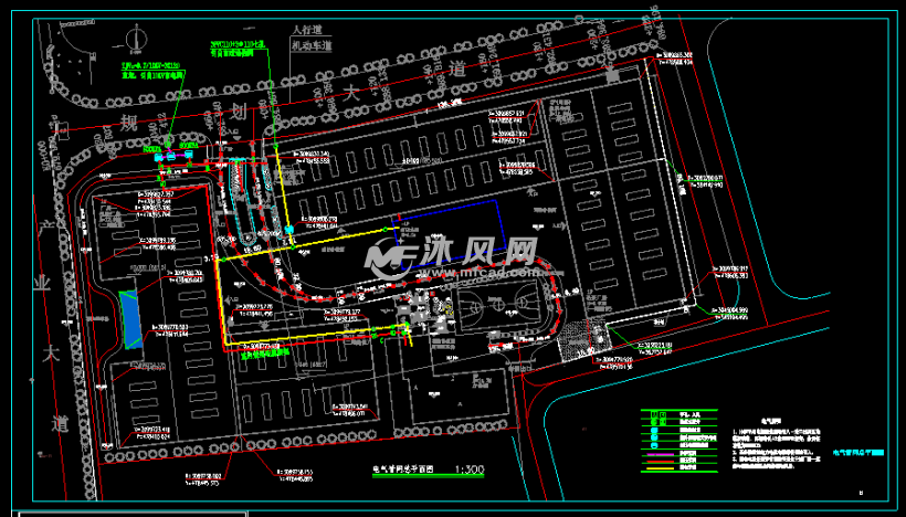 电气管网总平面图