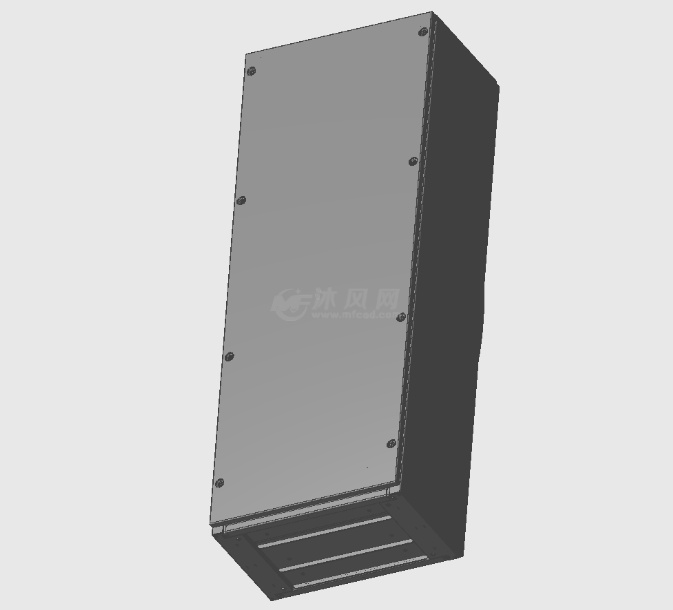 落地式钣金机柜模型 - 箱体类图纸 - 沐风网