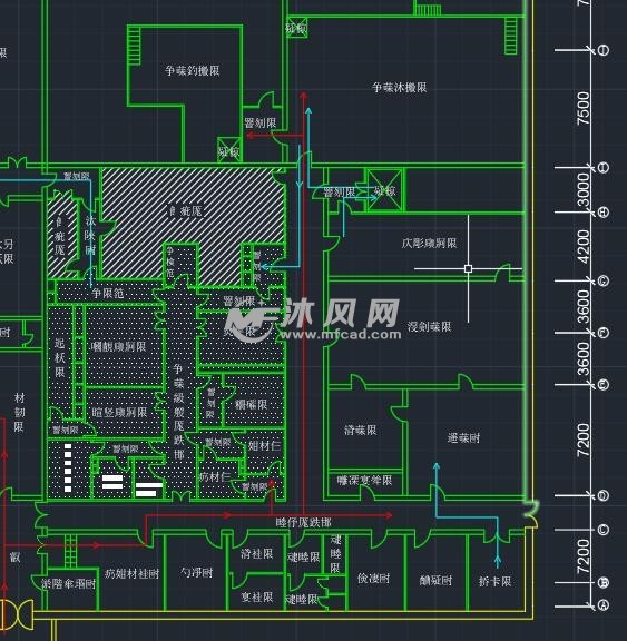 制药车间生产平面图