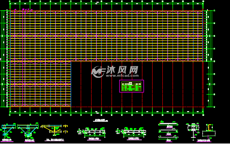 屋面檩条布置图