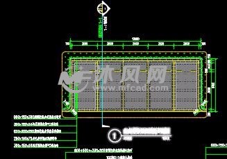 生态小车大巴停车位详图- 道路地面铺装施工图图纸