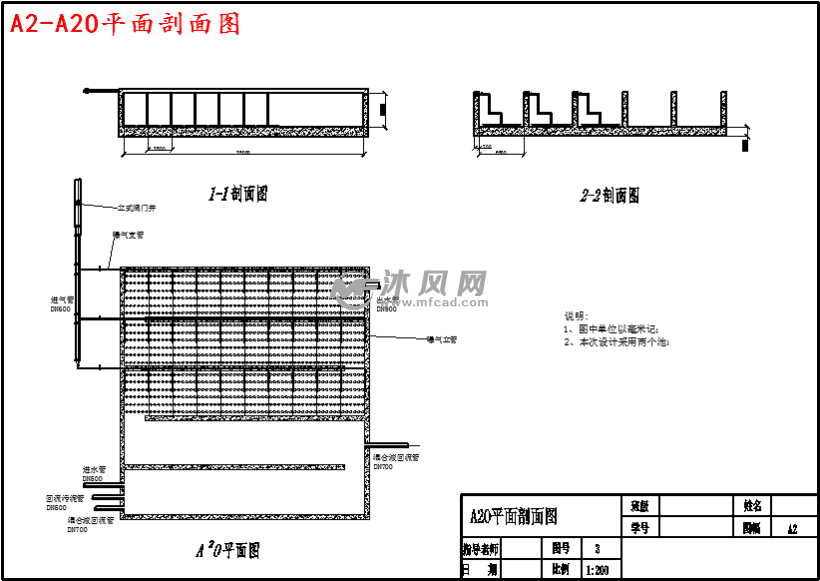 a2o平面剖面图