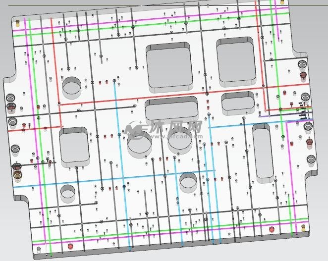 四轴液压夹具油路