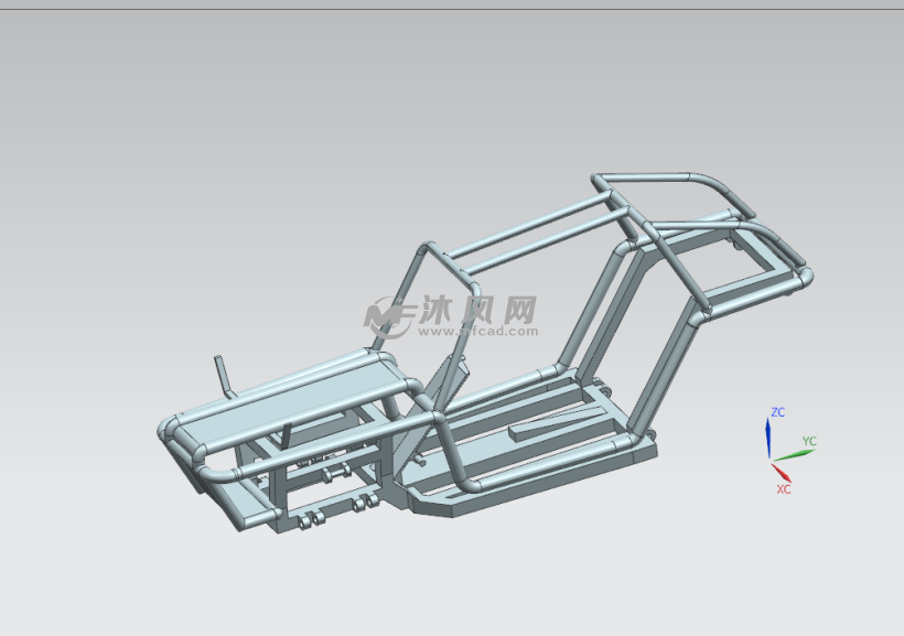 汽车车身框架骨架三维设计