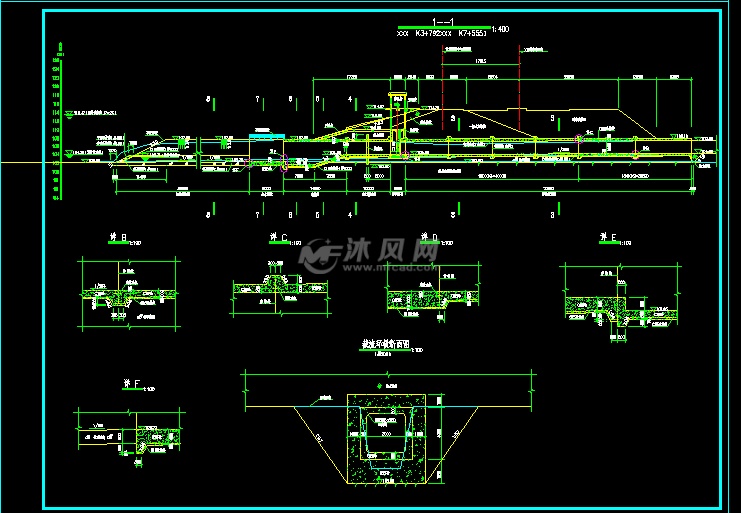 模型库 cad建筑图纸 水利工程图纸 大坝堤防图 大坝相关图