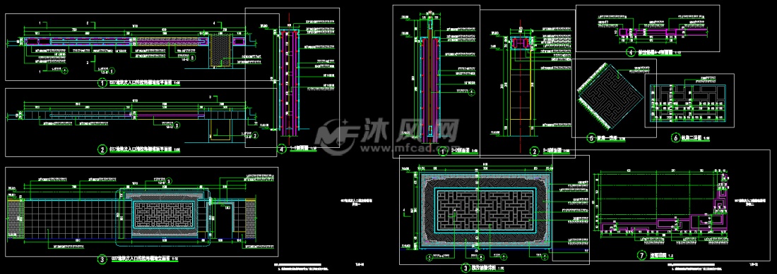 一号院园林景观cad施工图